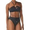 Vince Camuto Logo Ring Cutout Halter Bikini Top & Bottoms