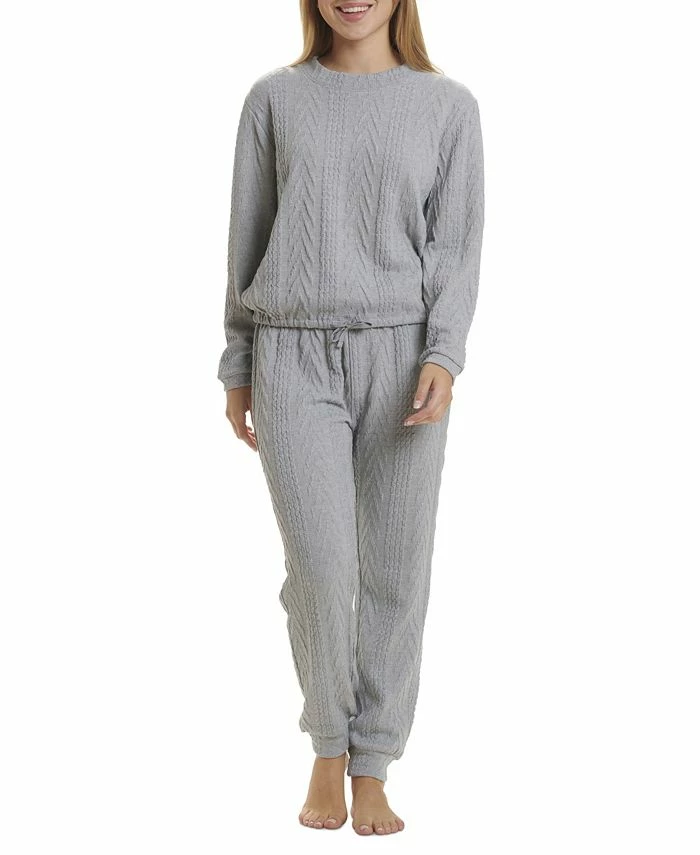 Splendid Women's Ellie Cable Knit 2 Piece Pajama Set 1 Splendid Women's Ellie Cable Knit 2 Piece Pajama Set