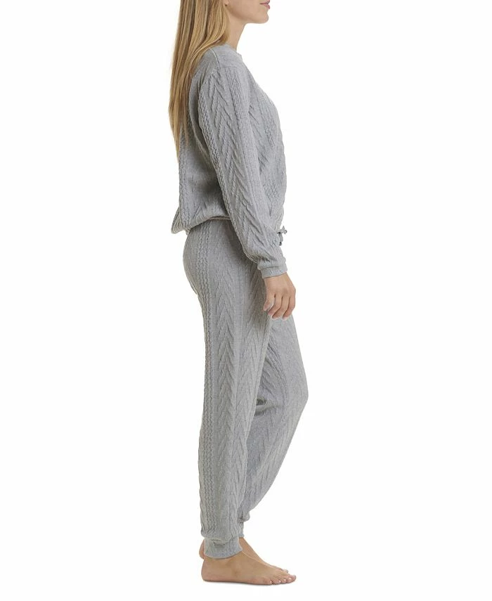 Splendid Women's Ellie Cable Knit 2 Piece Pajama Set 4 Splendid Women's Ellie Cable Knit 2 Piece Pajama Set - Image 4