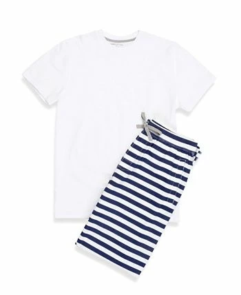 Pajamas For Peace Nautical Stripe Neutral Men's 2-Piece Pajama Set 3 Pajamas For Peace Nautical Stripe Neutral Men's 2-Piece Pajama Set - Image 3
