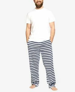 Pajamas For Peace Nautical Stripe Neutral Men's 2-Piece Pajama Set