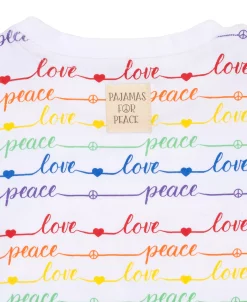 Pajamas For Peace And Love Toddler Boys And Girls 2-Piece Pajama Set 6 Pajamas For Peace And Love Toddler Boys And Girls 2-Piece Pajama Set -White Mark Shop 20346019 fpx