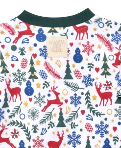 Pajamas For Peace Christmas Peace Baby Boys And Girls Coveralls 6 Pajamas For Peace Christmas Peace Baby Boys And Girls Coveralls -White Mark Shop 20346036 fpx