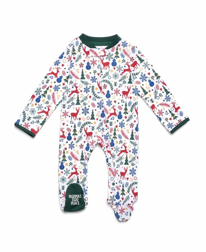 Pajamas For Peace Christmas Peace Baby Boys And Girls Coveralls 1 Pajamas For Peace Christmas Peace Baby Boys And Girls Coveralls