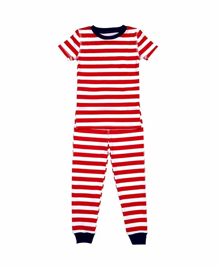 Pajamas For Peace Love Stripe Toddler Boys And Girls 2-Piece Pajama Set 1 Pajamas For Peace Love Stripe Toddler Boys And Girls 2-Piece Pajama Set