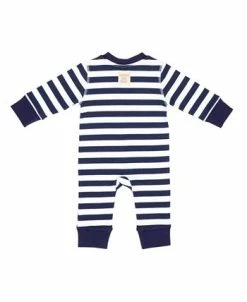 Pajamas For Peace Nautical Stripe Baby Boys And Girls Coveralls 5 Pajamas For Peace Nautical Stripe Baby Boys And Girls Coveralls -White Mark Shop 20346055 fpx