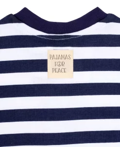 Pajamas For Peace Nautical Stripe Baby Boys And Girls Coveralls 6 Pajamas For Peace Nautical Stripe Baby Boys And Girls Coveralls -White Mark Shop 20346065 fpx
