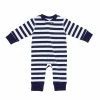 Pajamas For Peace Nautical Stripe Baby Boys And Girls Coveralls