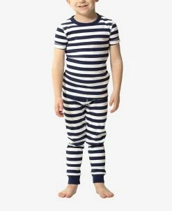 Pajamas For Peace Nautical Stripe Toddler Boys And Girls 2-Piece Pajama Set