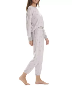 Splendid Women's Westport Long Sleeve Pajama Set 11 Splendid Women's Westport Long Sleeve Pajama Set -White Mark Shop 20360033 fpx