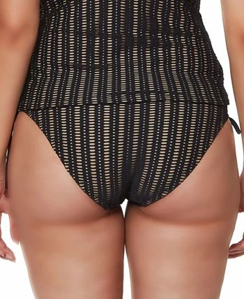 Bar III Crochet Side-Shirred Hipster Bikini Bottoms, Created For Macy's 2 Bar III Crochet Side-Shirred Hipster Bikini Bottoms, Created For Macy's - Image 2