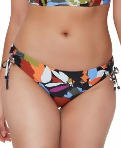 Bar III Printed Side-Shirred Hipster Bottoms, Created For Macy's