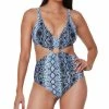 Bar III Printed Ring Monokini One-Piece Swimsuit, Created For Macy's
