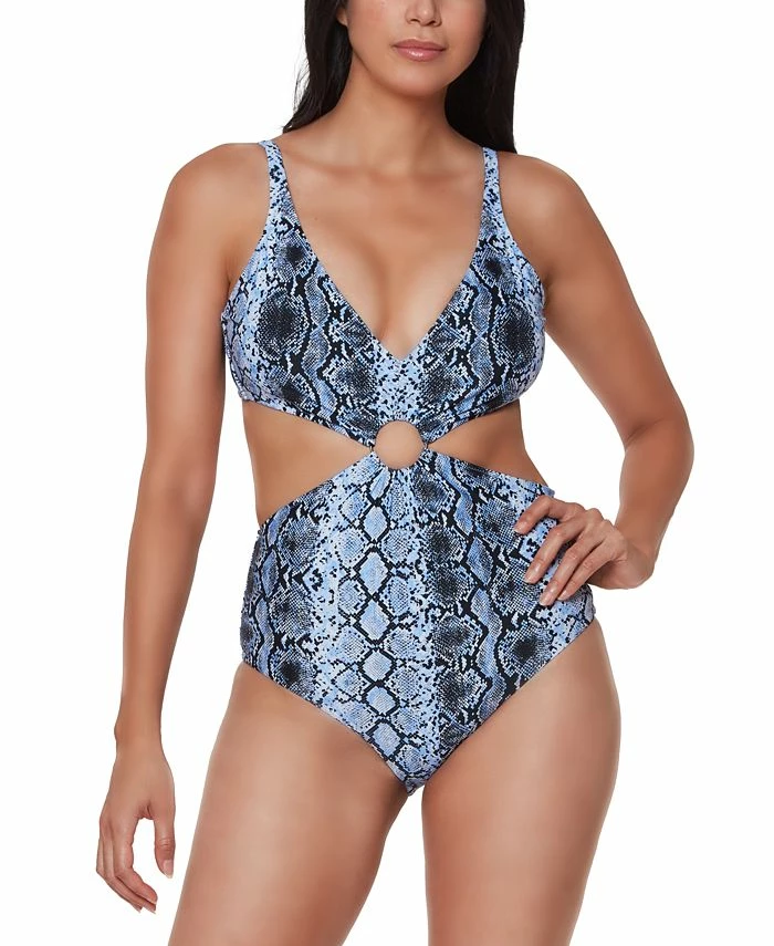 Bar III Printed Ring Monokini One-Piece Swimsuit, Created For Macy's 1 Bar III Printed Ring Monokini One-Piece Swimsuit, Created For Macy's