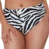 Bar III Zebra-Print Bikini Bottoms, Created For Macy's