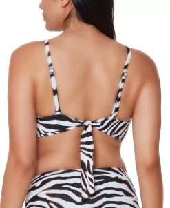 Bar III Zebra-Print Tunnel-Front Bandeau Bikini Top, Created For Macy's 12 Bar III Zebra-Print Tunnel-Front Bandeau Bikini Top, Created For Macy's -White Mark Shop 20412044 fpx