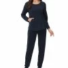 Beautyrest Plus Size Kangaroo Long Sleeve Top With Jogger Set