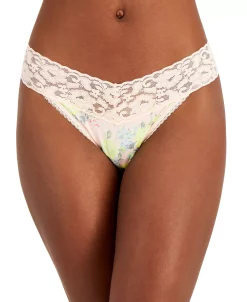 INC International Concepts Women's Lace-Trim Thong Underwear, Created For Macy's -White Mark Shop 20549904 fpx