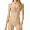 Michael Kors Lace Front Bikini Top & Bottom