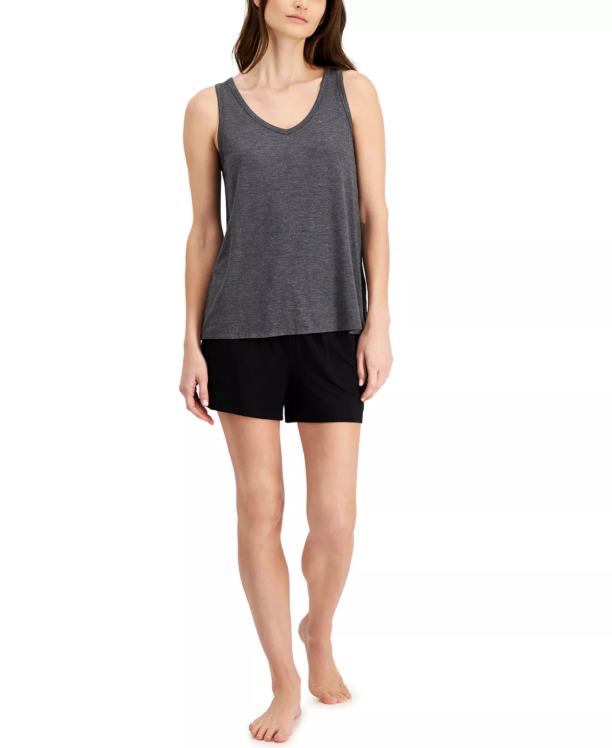Alfani Solid Essential Sleep Tank Top, Created For Macy's 4 Alfani Solid Essential Sleep Tank Top, Created For Macy's - Image 4