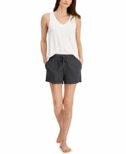 Alfani Super-Soft Essential Pajama Shorts, Created For Macy's