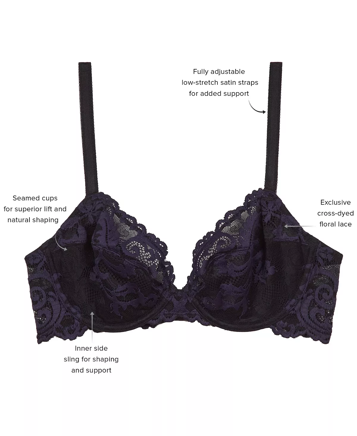 Wacoal Men's Instant Icon Underwire Bra 851322 9 Wacoal Men's Instant Icon Underwire Bra 851322 - Image 9