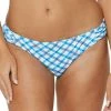 Jessica Simpson Afternoon Tea Checked Shirred Hipster Bikini Bottoms