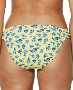 Jessica Simpson Floral Delight Side-Shirred Hipster Bikini Bottoms -White Mark Shop 20708248 fpx