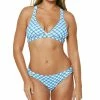 Jessica Simpson Afternoon Tea Printed Cross-Back Bikini Top & Shirred Hipster Bottoms