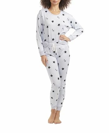 Tommy Hilfiger Women's Hacci Printed Pajama Pullover Pant Set 2 Tommy Hilfiger Women's Hacci Printed Pajama Pullover Pant Set - Image 2