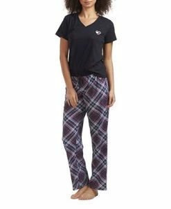 Tommy Hilfiger Women's V-Neck Knit Heart Pajama Set -White Mark Shop 20790811 fpx