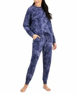 Jenni Printed Sleep Top & Jogger Pants, Created For Macy's