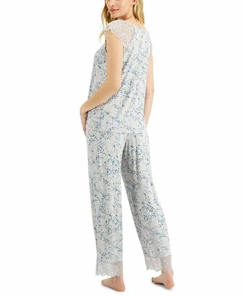 Charter Club Otton Lace-Trim Pajama Set, Created For Macy's 2 Charter Club Otton Lace-Trim Pajama Set, Created For Macy's - Image 2