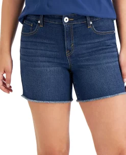 Style & Co Women's Distressed Frayed-Hem Shorts, Created For Macy's 6 Style & Co Women's Distressed Frayed-Hem Shorts, Created For Macy's -White Mark Shop 21115422 fpx