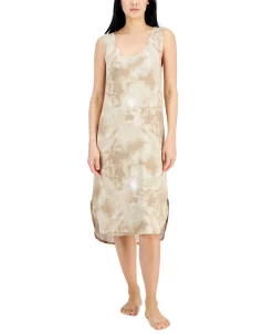 Alfani Women's Side Slit Chemise Nightgown, Created For Macy's