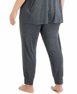 Alfani Plus Size Heathered Essential Jogger Pants, Created For Macy's -White Mark Shop 21207385 fpx