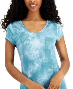 Alfani Printed Long T-Shirt Nightgown, Created For Macy's -White Mark Shop 21247352 fpx