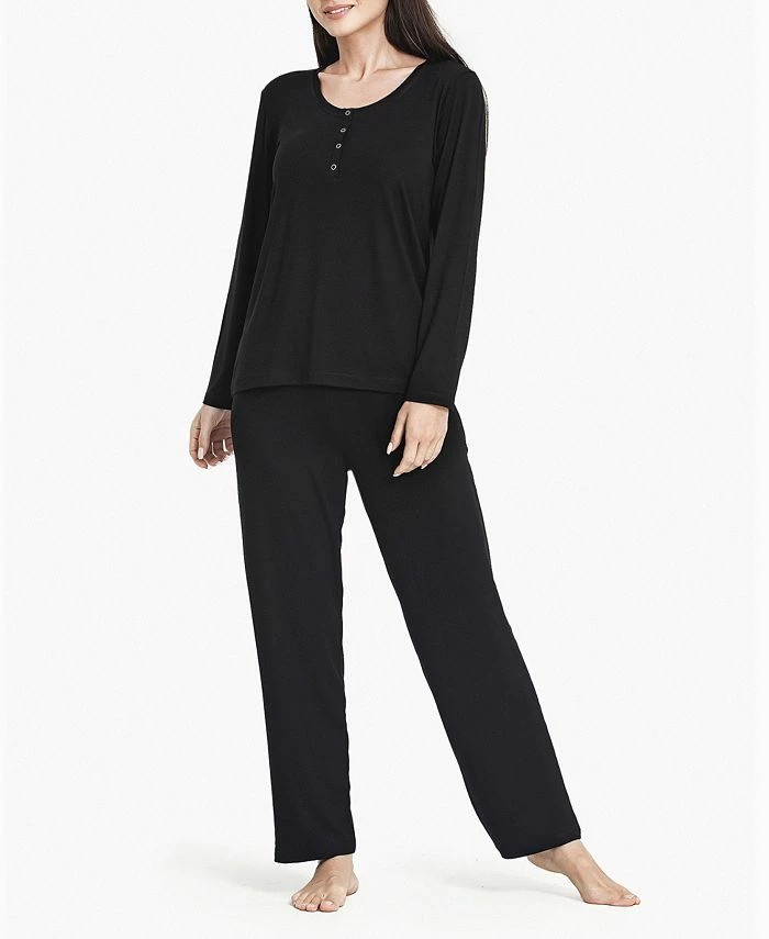 MOOD Pajamas Women's Lounge Ultra Soft Long-Sleeve Pajama Set 1 MOOD Pajamas Women's Lounge Ultra Soft Long-Sleeve Pajama Set