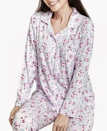 MOOD Pajamas Women's Floral Notes Soft Long-Sleeve Pajama Set 2 MOOD Pajamas Women's Floral Notes Soft Long-Sleeve Pajama Set - Image 2