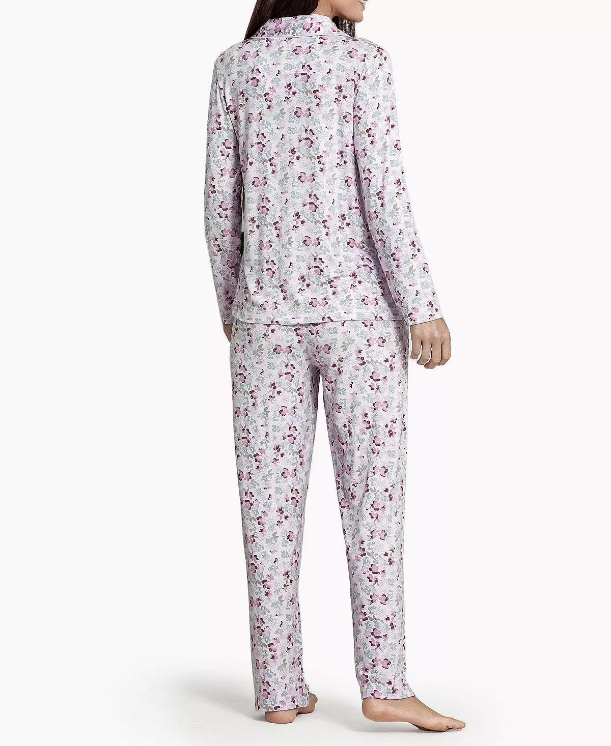 MOOD Pajamas Women's Floral Notes Soft Long-Sleeve Pajama Set 3 MOOD Pajamas Women's Floral Notes Soft Long-Sleeve Pajama Set - Image 3