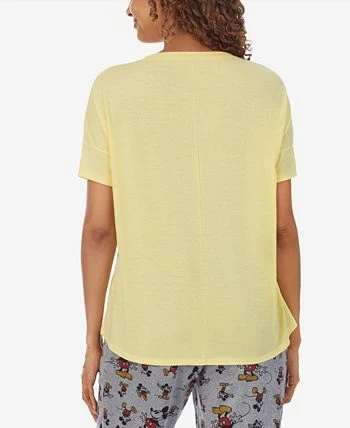 Disney Women's Mickey Mouse Printed Short-Sleeve Pajama Shirt 2 Disney Women's Mickey Mouse Printed Short-Sleeve Pajama Shirt - Image 2