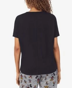 Disney Women's Mickey Mouse Printed Short-Sleeve Pajama Shirt 15 Disney Women's Mickey Mouse Printed Short-Sleeve Pajama Shirt -White Mark Shop 21309276 fpx