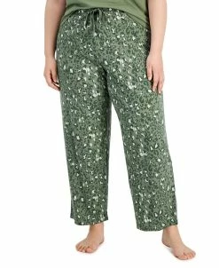 Jenni Plus Size Printed Wide-Leg Pajama Pants, Created For Macy's