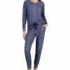 Alfani Women's Hacci Long-Sleeve Henley & Jogger Pants, Created For Macy's