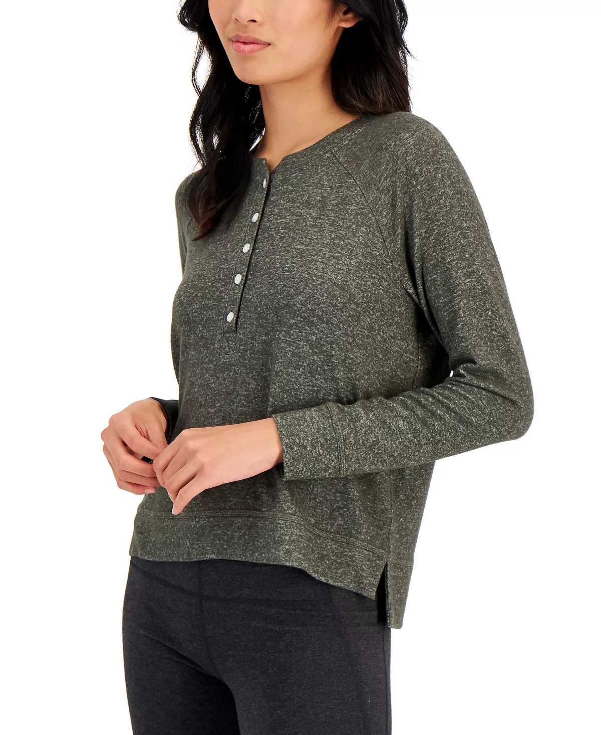 Alfani Women's Long-Sleeve Hacci Pajama Top, Created For Macy's 1 Alfani Women's Long-Sleeve Hacci Pajama Top, Created For Macy's