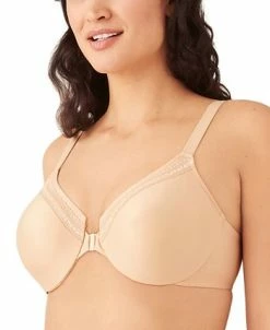 Wacoal Men's Perfect Primer Front-Close Underwire Bra 855313 -White Mark Shop 21361220 fpx