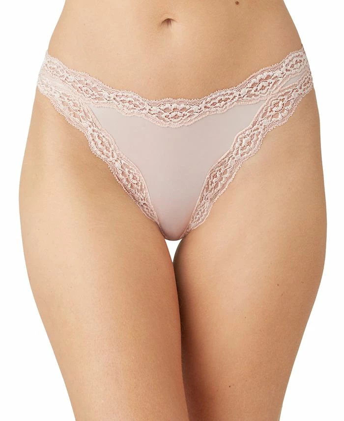 Wacoal Softly Styled High-Leg Lace-Trim Bikini Underwear 841301 1 Wacoal Softly Styled High-Leg Lace-Trim Bikini Underwear 841301