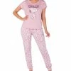 Munki Munki Women's Snoopy Leopard-Print Pajama Set