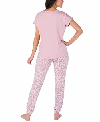 Munki Munki Women's Snoopy Leopard-Print Pajama Set 2 Munki Munki Women's Snoopy Leopard-Print Pajama Set - Image 2