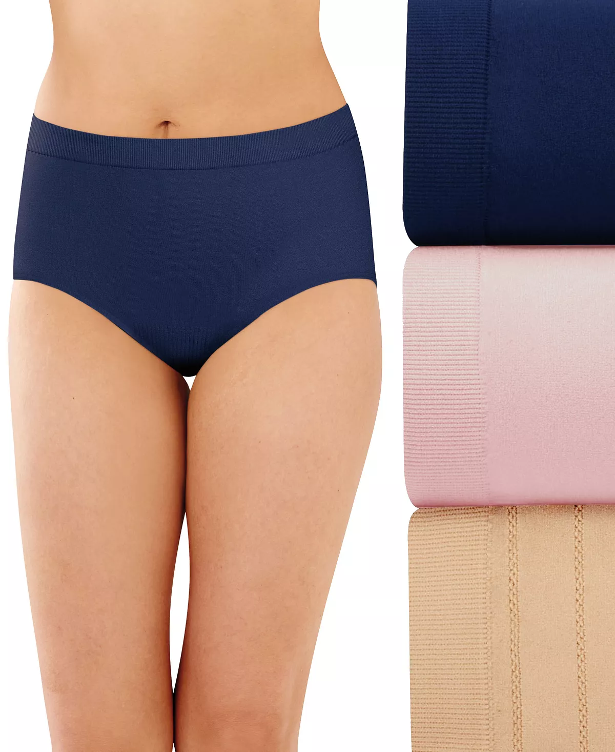 Bali Women's 3-Pk. Comfort Revolution Microfiber Damask Brief Underwear 1 Bali Women's 3-Pk. Comfort Revolution Microfiber Damask Brief Underwear